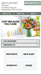 Mobile Screenshot of karensandtinasflowers.com